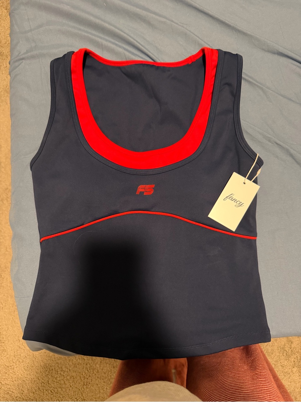 FS Navy and Red Athletic Tank Top - Women